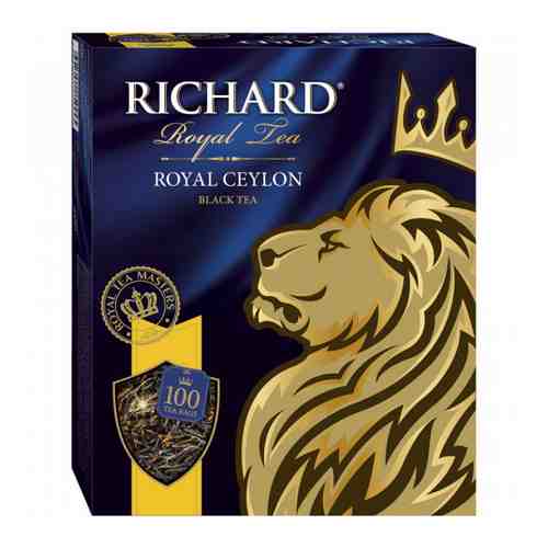 Чай Richard Royl Ceylon черный 100 пакетиков по 2 г арт. 3251864