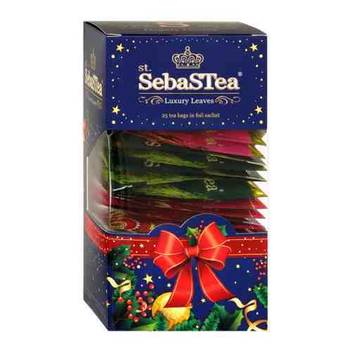 Чай SebaSTea Коллекция Winter AssorTea Blue 5 вкусов по 5 пакетиков 42.5 г арт. 3416521