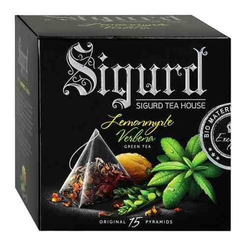 Чай Sigurd Lemonmyrte Verbena зеленый 15 пирамидок по 2 г арт. 3395244