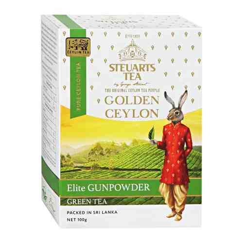 Чай Steuarts Tea Golden Ceylon Elite Gunpower зеленый листовой 100 г арт. 3447163