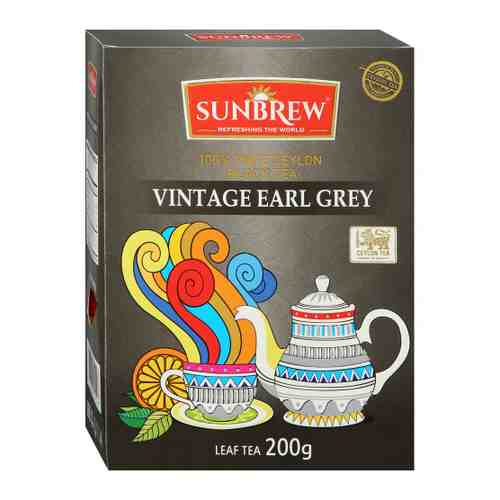 Чай Sunbrew Vintage Earl Grey черный 200 г арт. 3498217