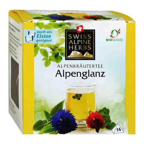 Чай Swiss Alpine Herbs Альпийский гламур травяной 14 пакетиков по 1 г арт. 3379106