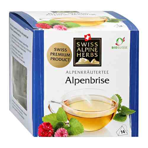 Чай Swiss Alpine Herbs Освежающий из Альпийских трав травяной 14 пакетиков по 1 г арт. 3461494