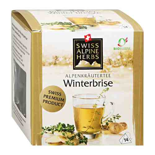 Чай Swiss Alpine Herbs Зимний с имбирем травяной 14 пакетиков по 1 г арт. 3461497