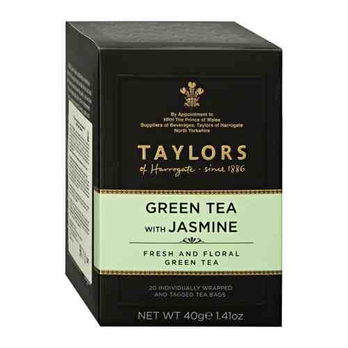 Чай Taylors Green Tea with Jasmine зеленый с цветками жасмина 20 пакетиков по 2 г арт. 3356324