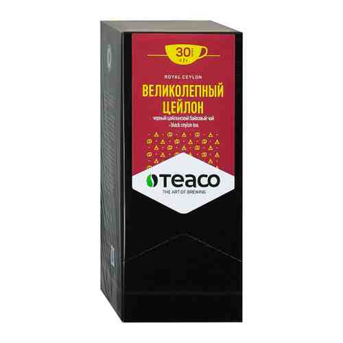 Чай Teaco Английский завтрак черный 30 пакетиков по 2 г арт. 3411866