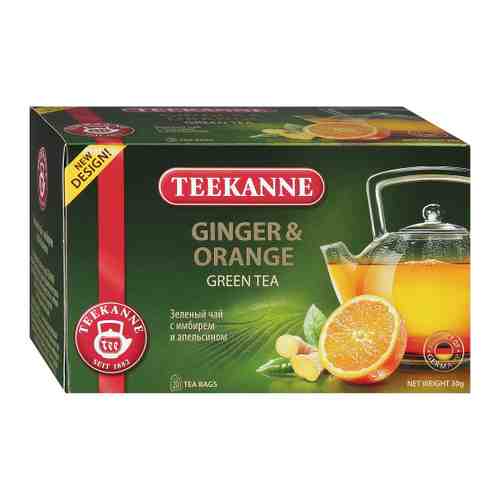 Чай Teekanne Ginger Orange зеленый мелкий с имбирем и апельсином 20 пакетиков по 1.5 г арт. 3374671