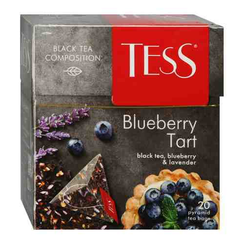 Чай Tess Блюберри Тарт черный 20 пакетиков по 1.8 г арт. 3451447