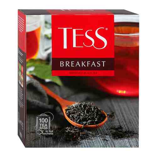 Чай Tess Breakfast черный 100 пакетиков по 1.8 г арт. 3386880