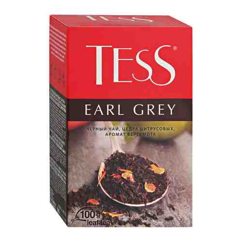 Чай Tess Earl Grey черный листовой с ароматом бергамота 100 г арт. 3386873