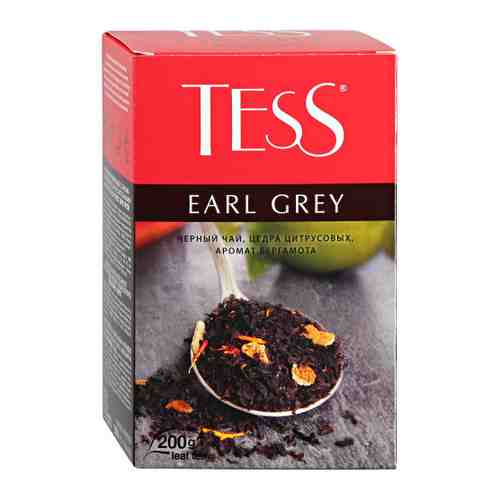 Чай Tess Earl Grey черный листовой с ароматом бергамота 200 г арт. 3386874