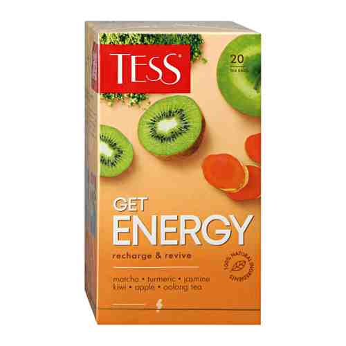 Чай Tess Гет Энерджи оолонг 20 пакетиков по 1.5 г арт. 3451443