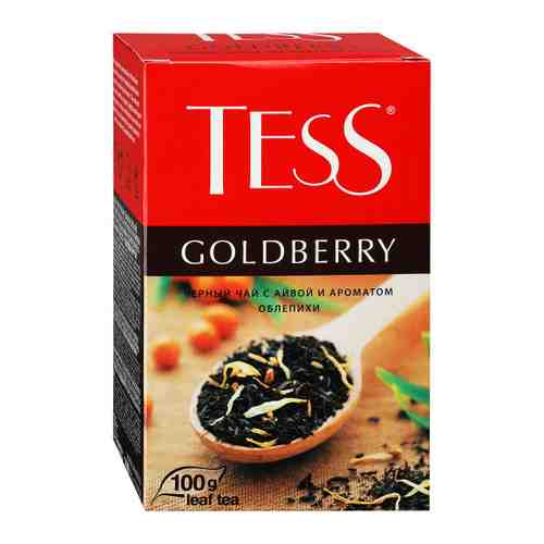 Чай Tess Goldberry черный листовой с айвой и ароматом облепихи 100 г арт. 3281136