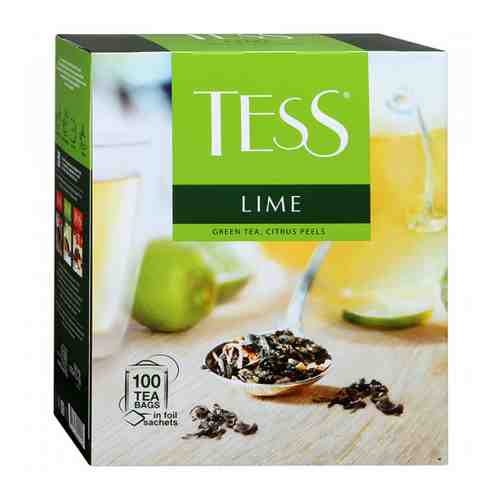 Чай Tess Lime зеленый с цедрой цитрусовых 100 пакетиков по 1.5 г арт. 3310328