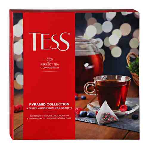 Чай Tess Perfect Tea Composition 9 видов по 5 пирамидок 82 г арт. 3372460