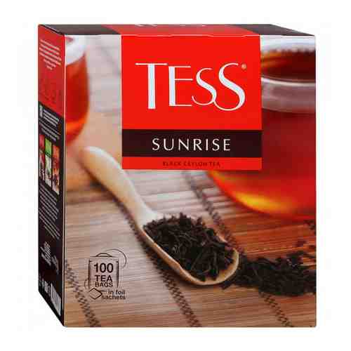 Чай Tess Sunrise черный 100 пакетиков по 1.8 г арт. 3310326