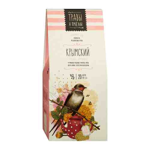 Чай Травы и пчелы Крымский травяной 20 пакетиков по 1.5 г арт. 3378602