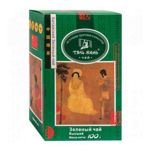 Чай Тянь-Жень Китайский зеленый среднелистовой 100 г арт. 3291239