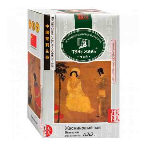 Чай Тянь-Жень Китайский жасминовый листовой 100 г арт. 3291240