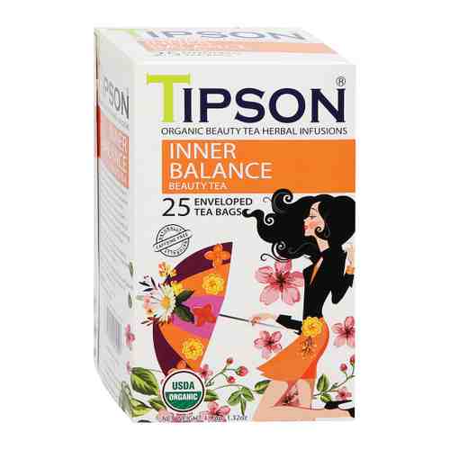 Чай зеленый Tipson Beauty Tea Inner Nalance 25 пакетиков по 1.5 г арт. 3471457