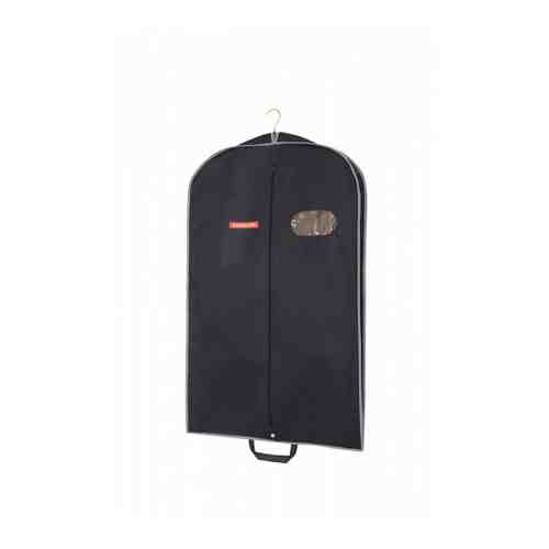 Чехол для хранения одежды Hausmann объемный с овальным окном ПВХ и ручками черный 60х100х10 см арт. 3280744