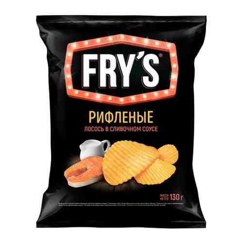 Чипсы Fry’s картофельные рифленые с лососем в сливочном соусе 130 г арт. 3440551