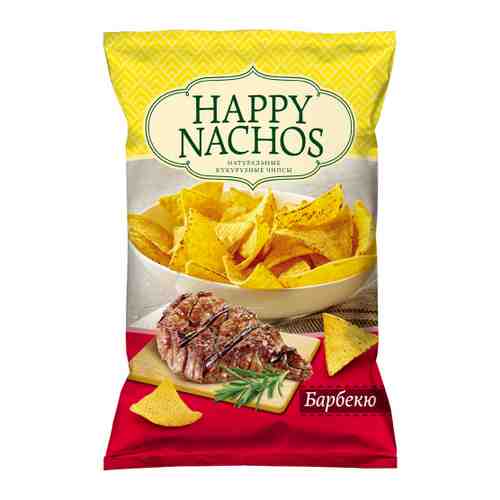 Чипсы HAPPY CORN кукурузные Happy Nachos со вкусом Барбекю 150 г арт. 3474359