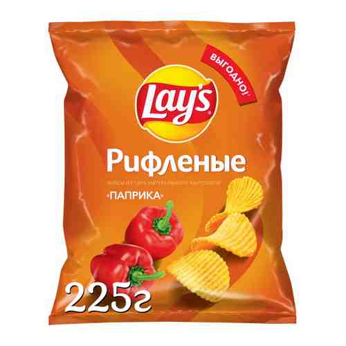 Чипсы Lay's картофельные Паприка 225 г арт. 3420826