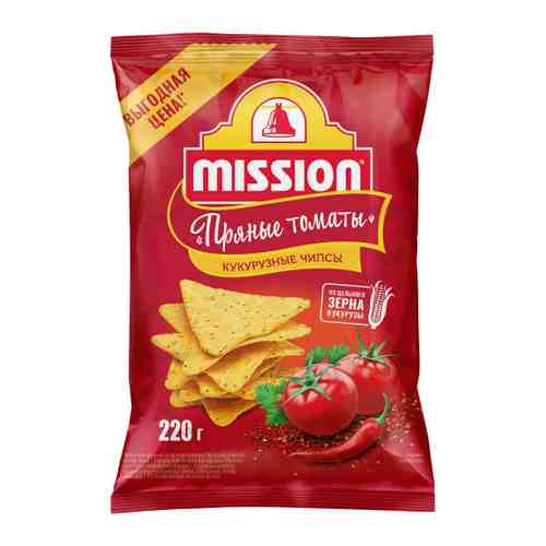 Чипсы Mission кукурузные со вкусом томатов 220 г арт. 3494937