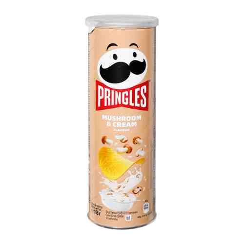 Чипсы Pringles картофельные со вкусом белых грибов со сметаной 165 г арт. 3396886