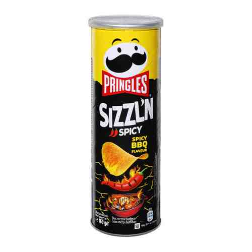 Чипсы Pringles рисовые Sizzl'n со вкусом острое барбекю 160 г арт. 3438269