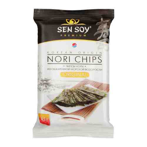 Чипсы Sen Soy Нори из сушеных морских водорослей Original 4.5 г арт. 3244465