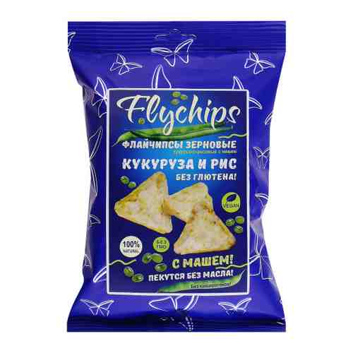 Чипсы зерновые Flychips Флайчипсы кукурузно-рисовые с машем 40 г арт. 3516938