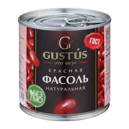 Фасоль Gustus красная натуральная 400 г арт. 3475245