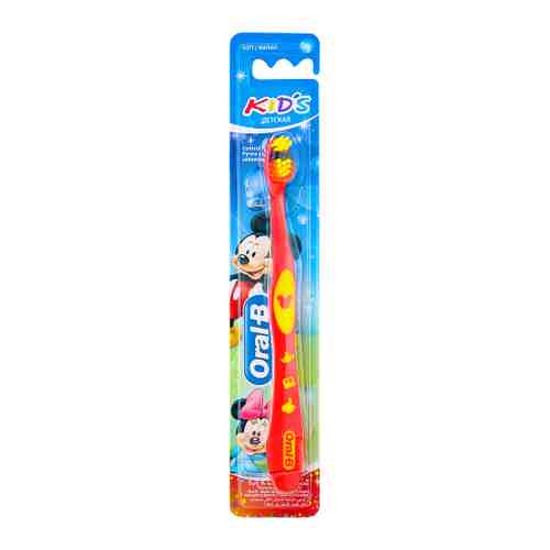 Детская Зубная Щетка Oral-B Kids Дисней Микки от двух лет мягкая 1 штука арт. 3395622