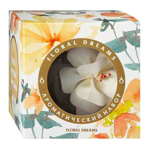 Диффузор ароматический Aroma Harmony с цветком из ротанга Floral Dreams 50 мл арт. 3424224