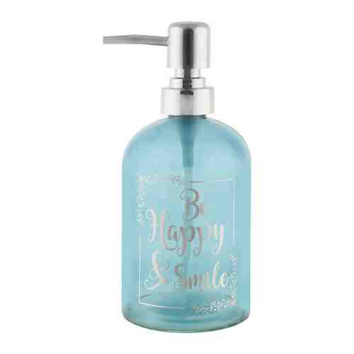 Диспенсер для жидкого мыла Magic Home Smile из стекла 8х8х18 см арт. 3423239