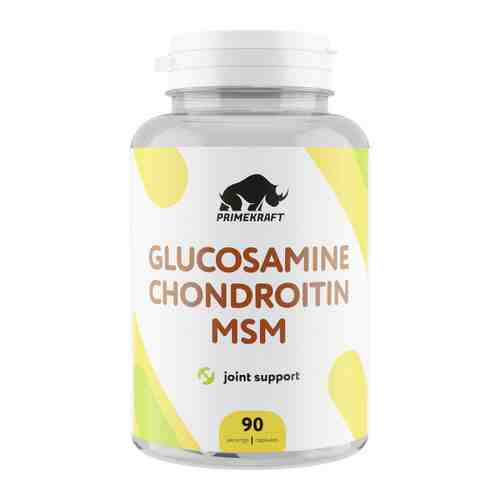 Добавка к пище Prime Kraft Глюкозамин хондроитин MSM500/400/400 (90 капсул) арт. 3488092