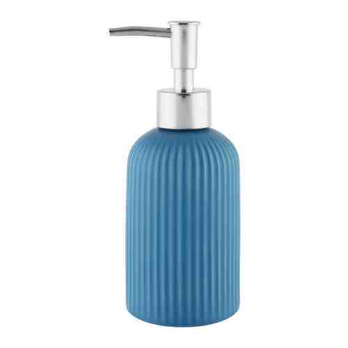 Дозатор для жидкого мыла Аквалиния Плиссе керамика синий матовый CE1610LA-LD арт. 3445499