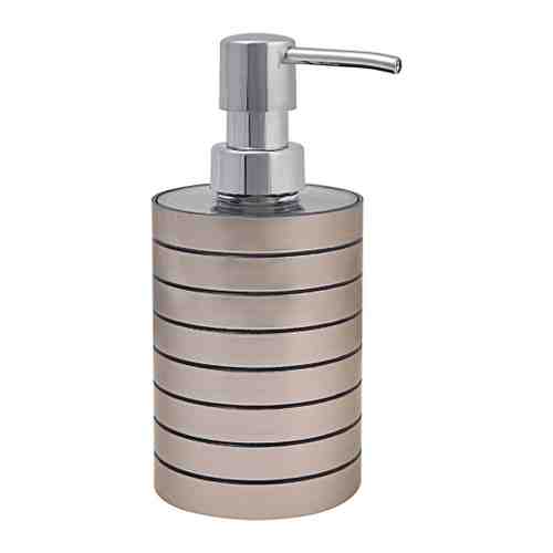 Дозатор для жидкого мыла Vanstore Grace пластик серый 7.5x7.5x16 см арт. 3387344