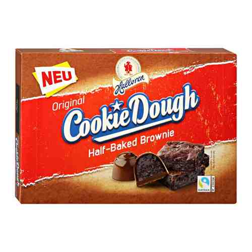 Конфеты Halloren Cookie Dough Half-Baked Brownie с начинкой со вкусом брауни 145 г арт. 3508442