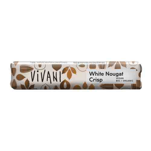 Шоколад Vivani Organic белый на рисовом молоке с фундучной нугой и кусочками карамели 35 г арт. 3360875
