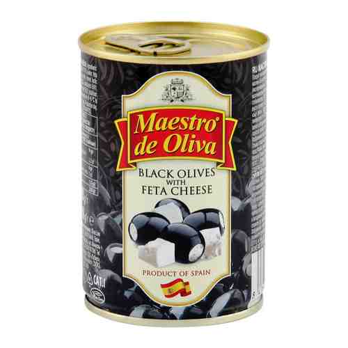 Маслины Maestro de Oliva черные с сыром фета 280 г арт. 3498032