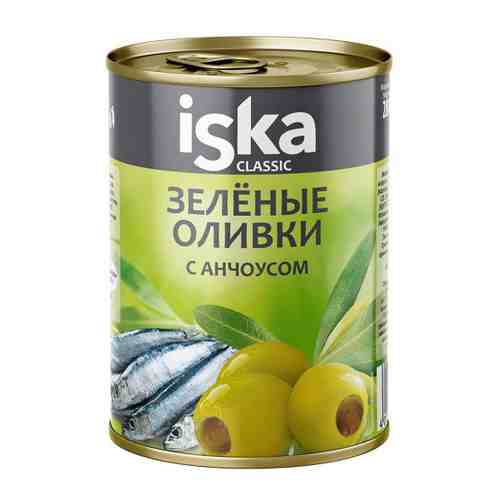 Оливки Iska зеленые с анчоусом 300 мл арт. 3444531