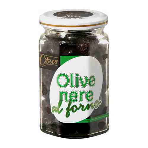 Оливки Citres Olive nere al forno черные запеченные с косточкой 190 г арт. 3377053