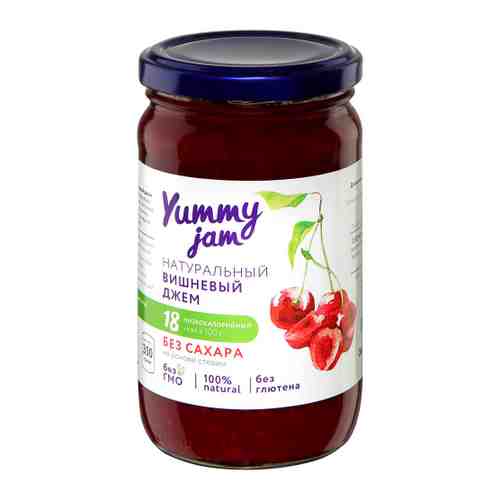 Джем Yummy jam вишневый без сахара 350 г арт. 3408638