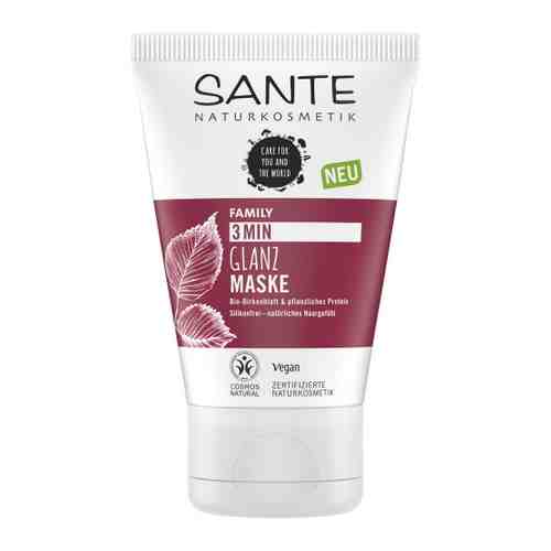 Экспресс-маска для волос Sante с био-березой и растительными протеинами для блеска волос 100 мл арт. 3500337
