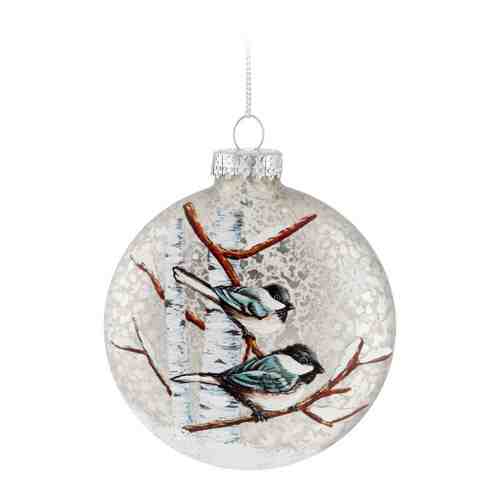 Елочное украшение Holiday Classics Медальон Лесные мотивы - птицы 10 см арт. 3481620