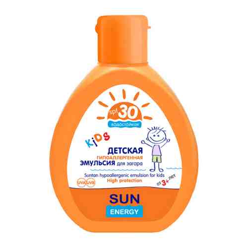 Эмульсия для загара детская Sun Energy гипоаллергенная SPF 30 150 мл арт. 3429370