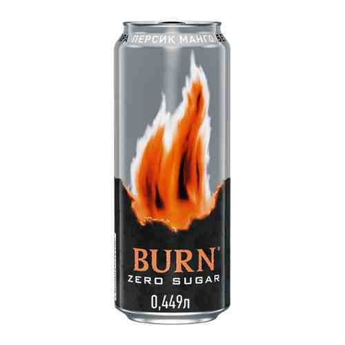 Энергетический напиток Burn Peach Zero газированный 0.449 л арт. 3477987
